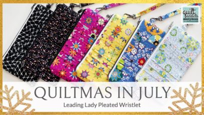 Fast & Easy Pleated Wristlet! Leading Lady Pleated Wristlet by Sew Many Creations … Quiltmas 2022