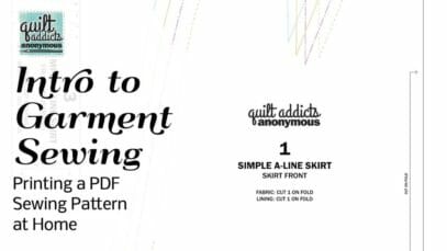 How to Print PDF Sewing Patterns at Home – Intro to Garment Sewing – Simple A-Line Skirt
