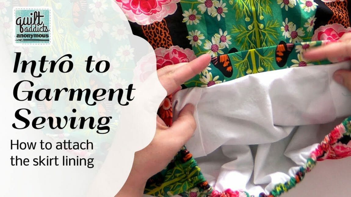 How to Attach the Skirt Lining Intro to Garment Sewing Simple A
