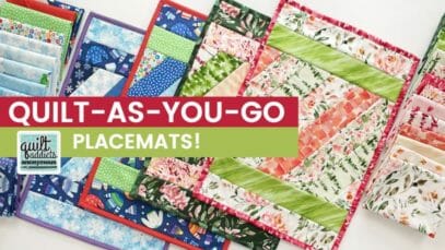 Quilt-As-You-Go Placemats! Fast & simple project that makes great gifts …