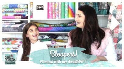 Bloopers! Sewing with my daughter …