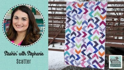 Modern triangle quilt that shows off your favorite fabric – Scatter