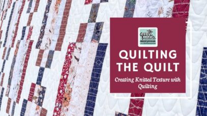 Creating Knitted Texture with Quilting!
