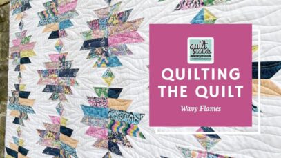 Quilting Wavy Flames for an EASY and FAST Free Motion Quilting Stitch