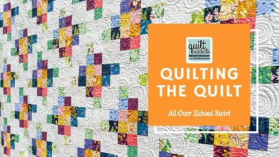 Allover Echoed Swirls Free Motion Quilting Tutorial! Pixelated Blooms Quilting
