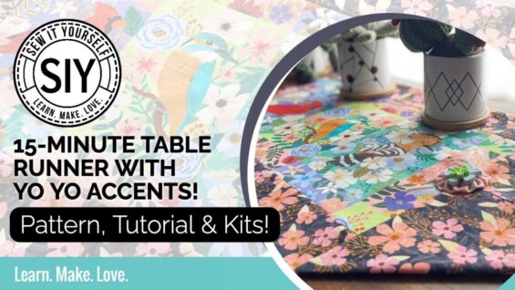 15 Minute Table Runner Tutorial with Yo-Yos with Stephanie Soebbing + FREE pattern! 🌼🧵